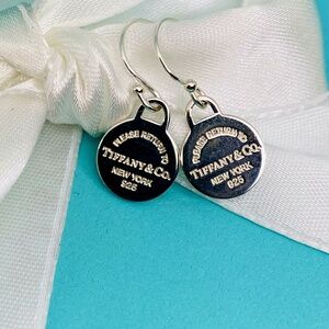 Tiffany & Co mini round tag earrings “Return to Tiffany” a authentication